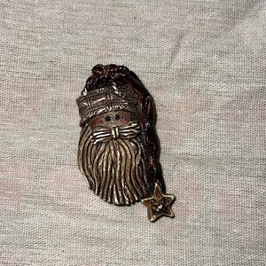Vintage Santa Brooche